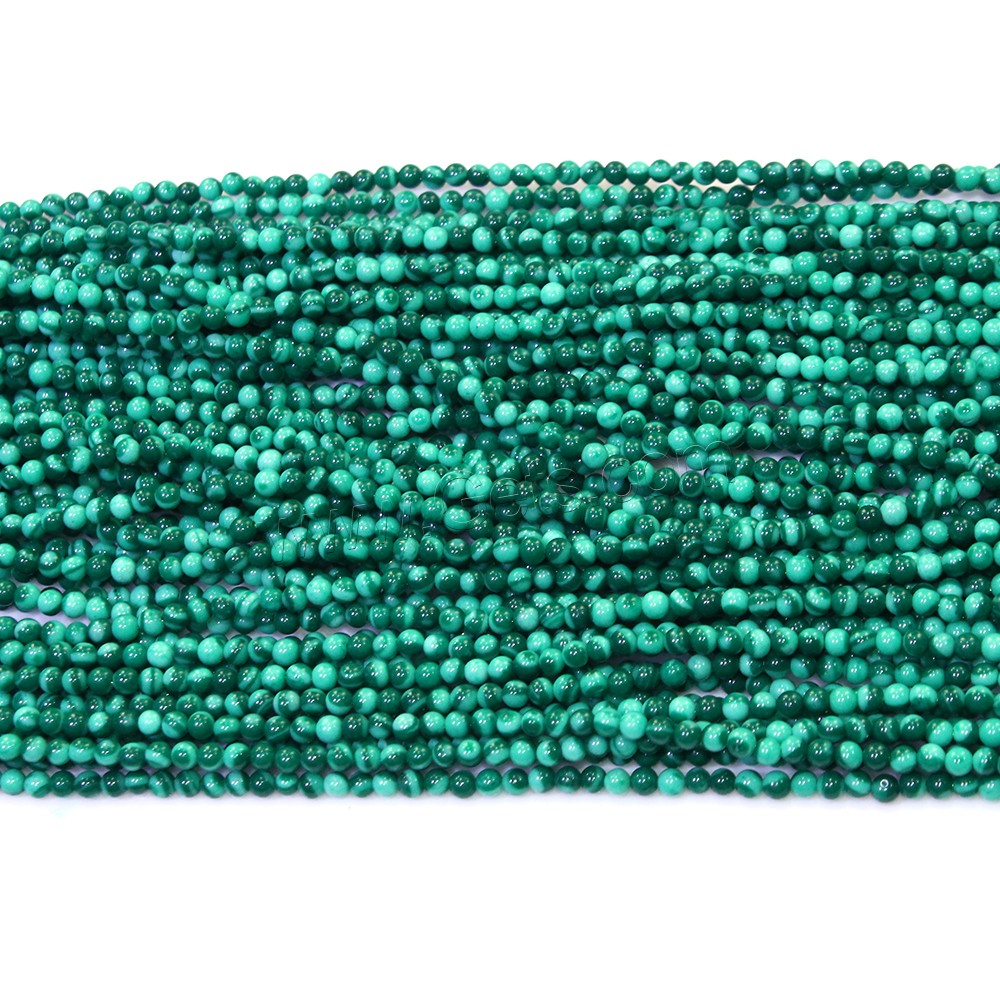 Synthetic Malachite Beads, Round, natural, different size for choice, Hole:Approx 0.5mm, Length:Approx 16 Inch, Sold By Strand