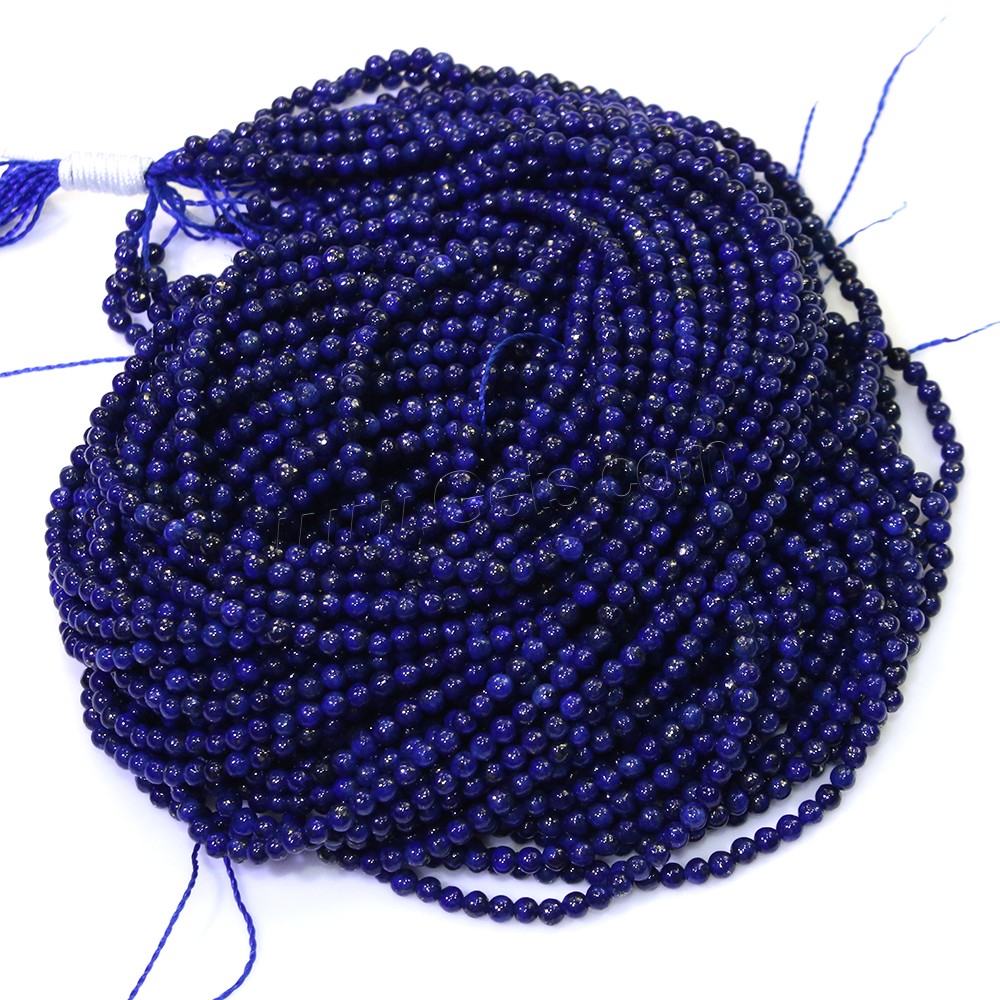 Synthetic Lapis Lazuli Bead, Round, different size for choice, Hole:Approx 0.5mm, Length:Approx 15.5 Inch, Sold By Strand