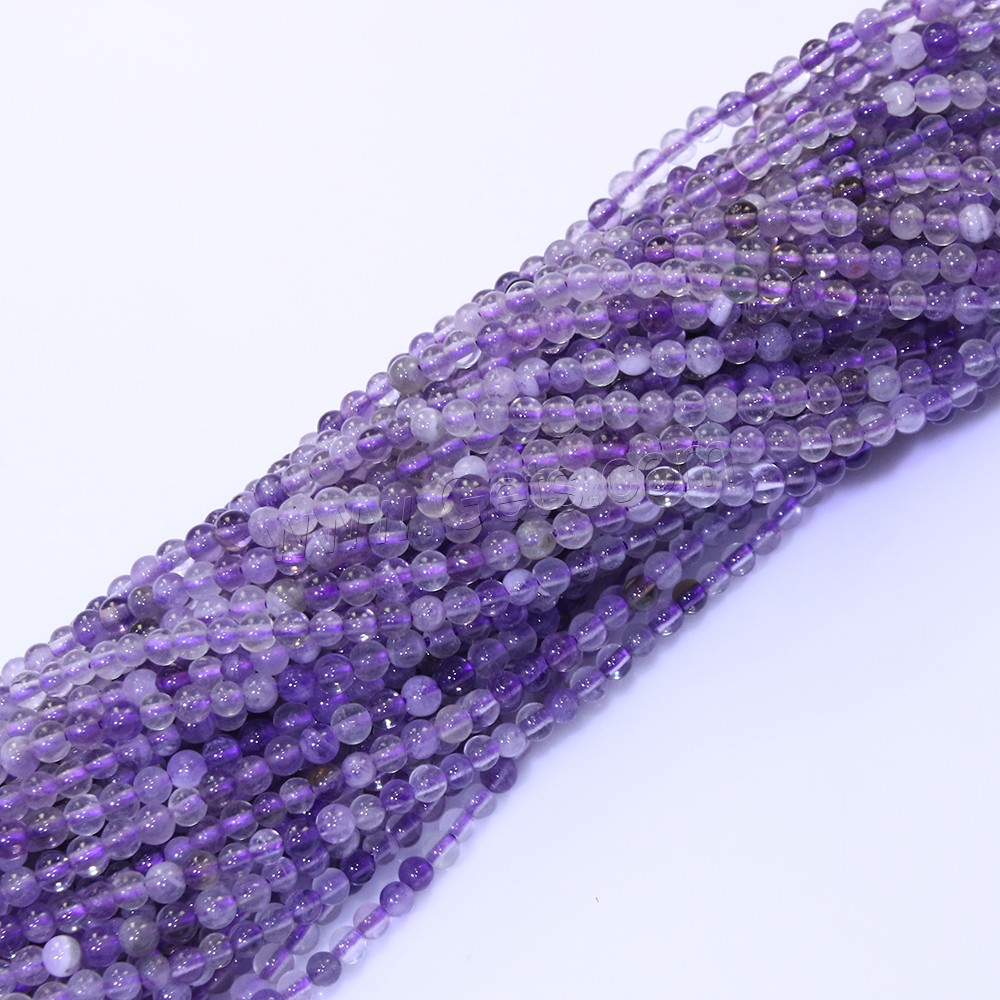 Фиолетовый флюорит Бусины, Круглая, натуральный, разный размер для выбора, отверстие:Приблизительно 0.5mm, длина:Приблизительно 16 дюймовый, продается Strand