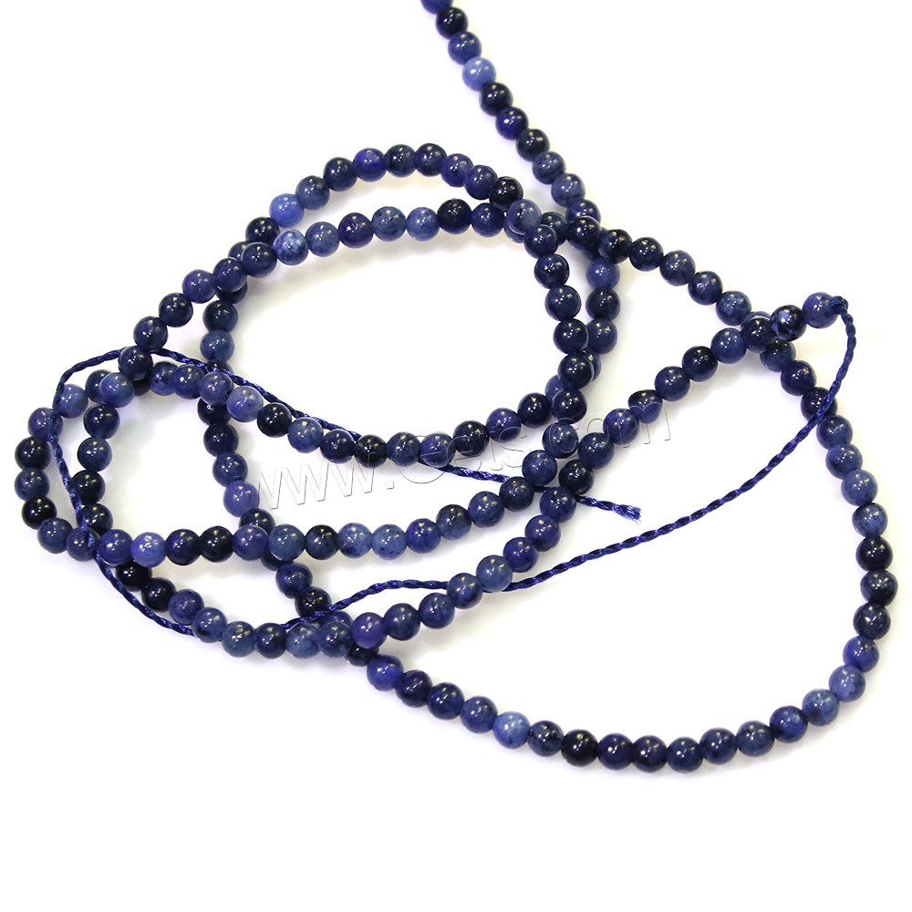 Sodalite Beads, Round, natural, different size for choice, Hole:Approx 0.5mm, Length:Approx 16 Inch, Sold By Strand