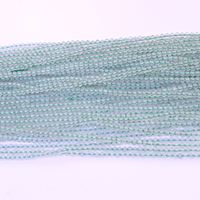 Grün Aventurin Stein Perlen , Grüner Aventurin, rund, natürlich, verschiedene Größen vorhanden, Bohrung:ca. 0.5mm, Länge:ca. 16 ZollInch, verkauft von Strang