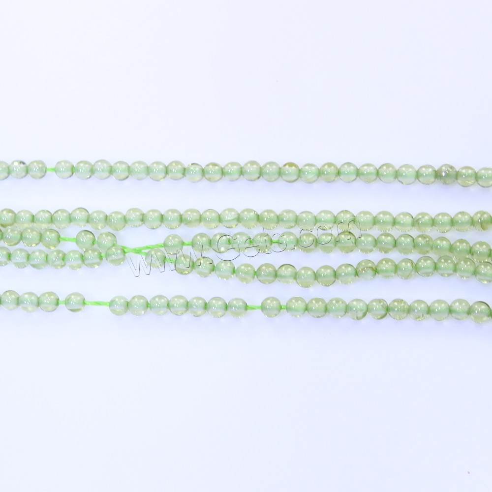Peridot Beads, Peridot Stone, Round, natural, August Birthstone & different size for choice, Hole:Approx 0.5mm, Length:Approx 16 Inch, Sold By Strand