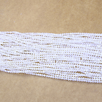 Perles en coquillage blanc naturel, coquille blanche, Rond, normes différentes pour le choix Environ 0.5mm Environ 16 pouce, Vendu par brin
