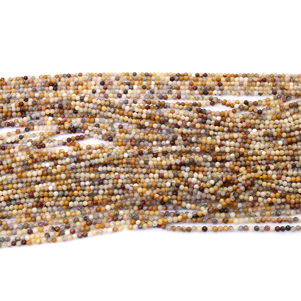 Perlas naturales ágata loca, Ágata loca, Esférico, diverso tamaño para la opción, agujero:aproximado 0.5mm, longitud:aproximado 16.5 Inch, Vendido por Sarta