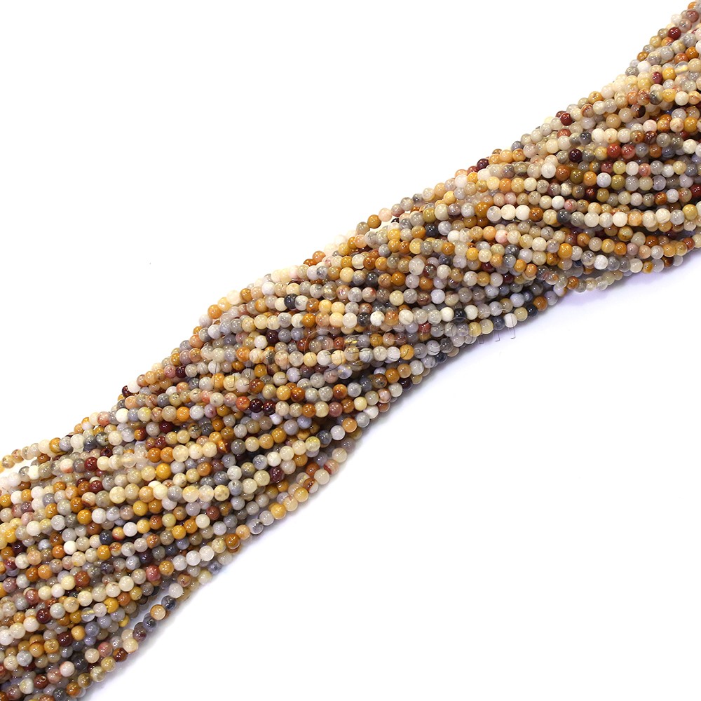 Perlas naturales ágata loca, Ágata loca, Esférico, diverso tamaño para la opción, agujero:aproximado 0.5mm, longitud:aproximado 16.5 Inch, Vendido por Sarta