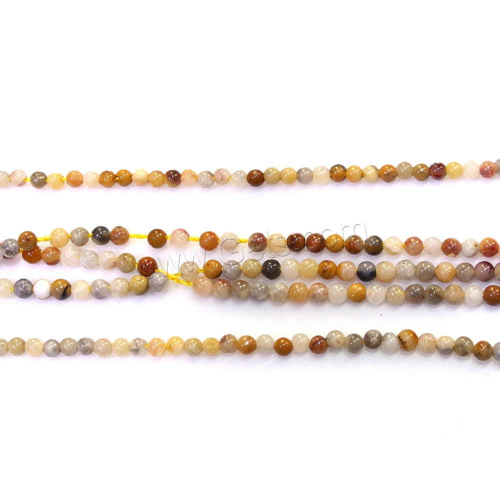 Natural Crazy Agate Beads, Round, different size for choice, Hole:Approx 0.5mm, Length:Approx 16.5 Inch, Sold By Strand