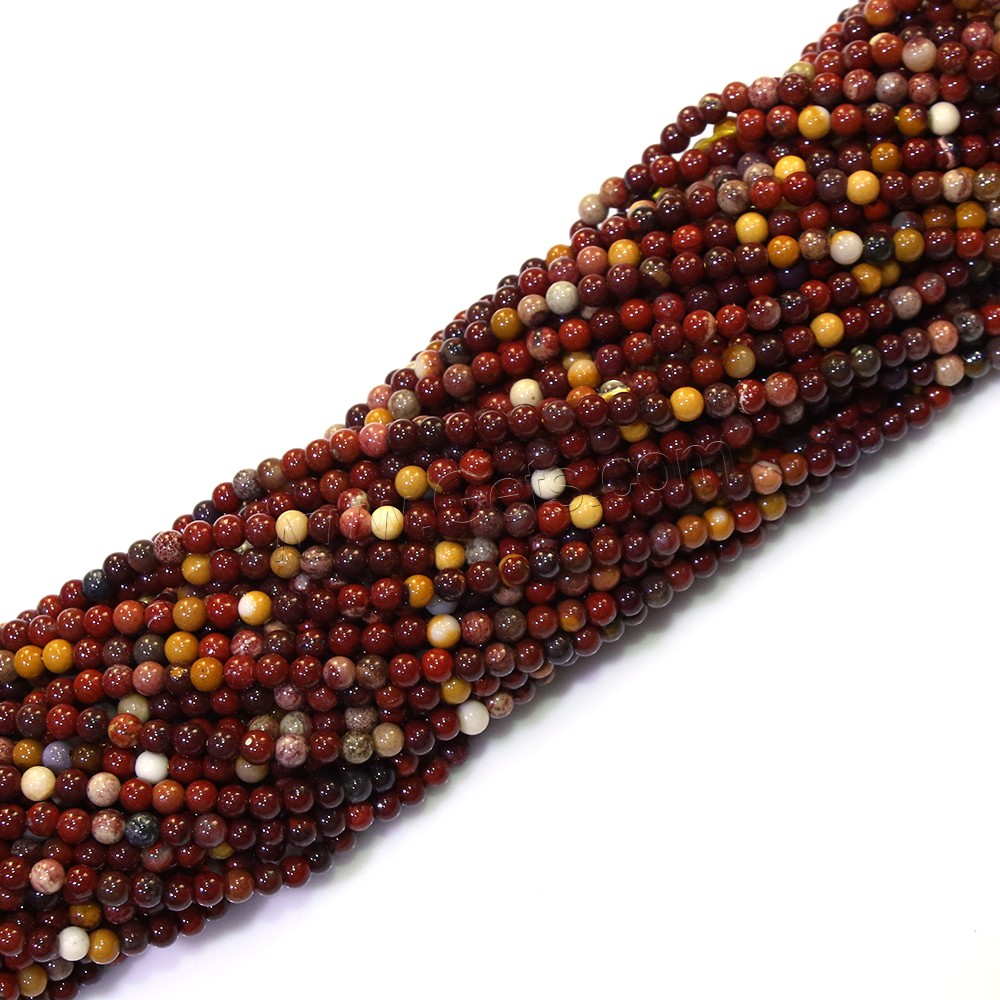 Yolk Stone Bead, Round, natural, different size for choice, Hole:Approx 0.5mm, Length:Approx 16.5 Inch, Sold By Strand