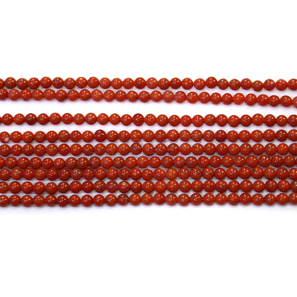 Yunnan Red Agate Beads, Round, natural, different size for choice, Hole:Approx 0.5mm, Length:Approx 16.5 Inch, Sold By Strand