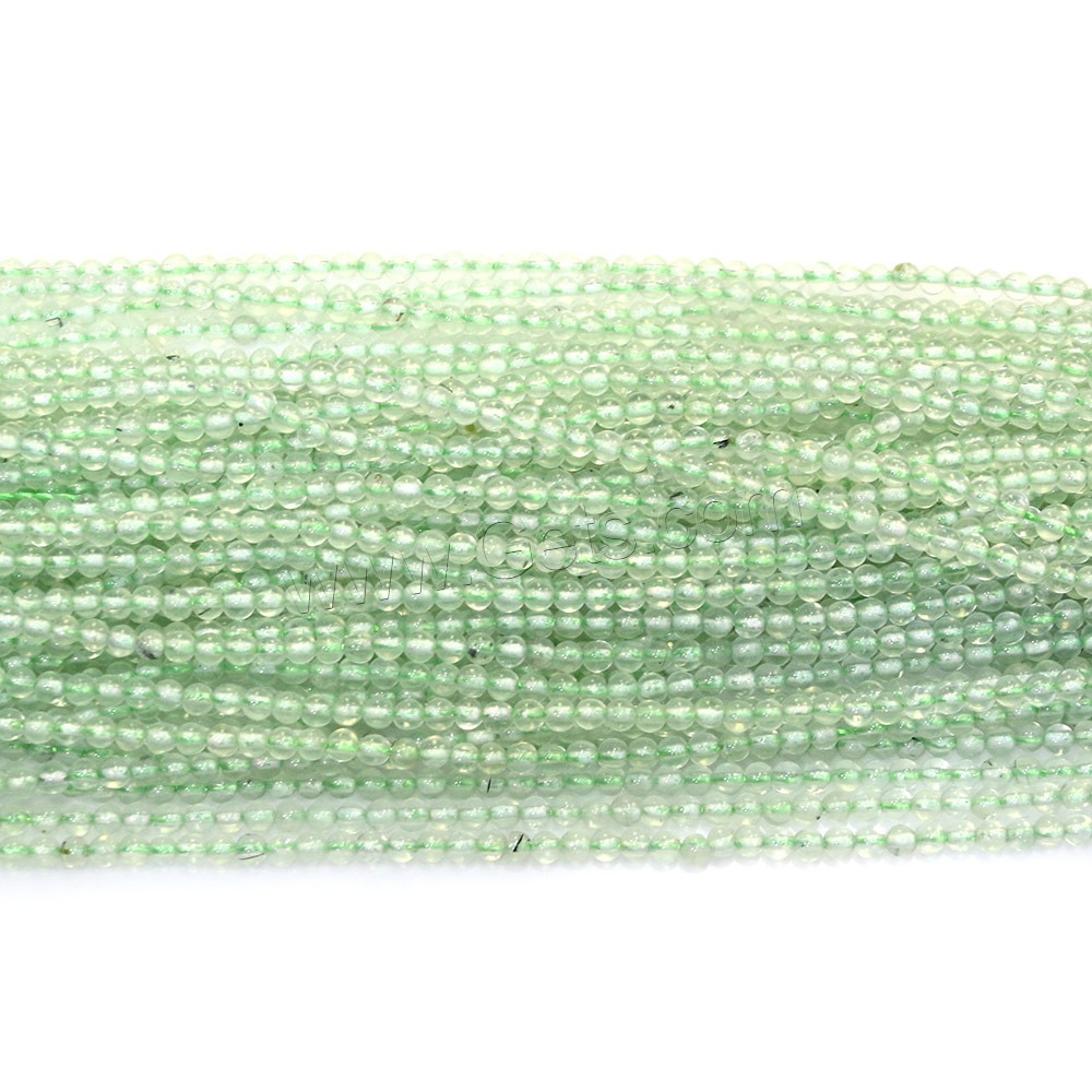 Prehnite Beads, Natural Prehnite, Round, different size for choice, Hole:Approx 0.5mm, Length:Approx 16 Inch, Sold By Strand