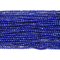 Natural Lapis Lazuli Beads, Round Grade AB Approx 0.5mm Approx 16 Inch 