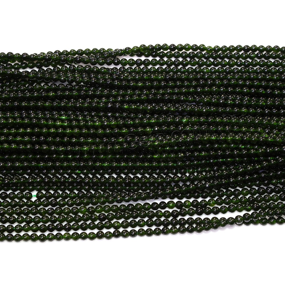 Perles en verre aventuriné vert, Pierre d'or vert, Rond, normes différentes pour le choix, vert, Trou:Environ 0.5mm, Longueur:Environ 16 pouce, Vendu par brin