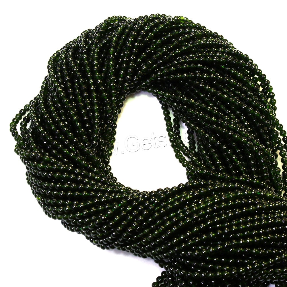 Green Goldstone Beads, Round, different size for choice, green, Hole:Approx 0.5mm, Length:Approx 16 Inch, Sold By Strand