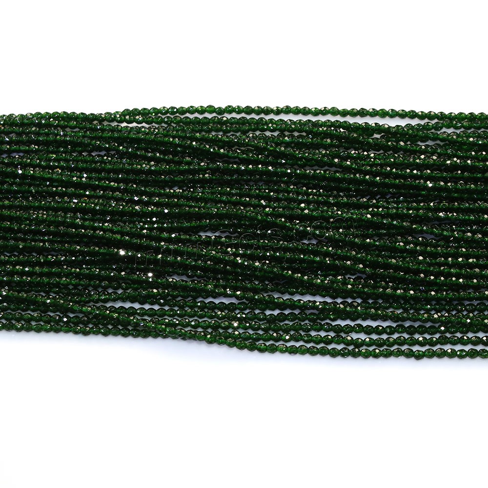 Grüne Goldstein Perlen, grüner Goldsandstein, rund, natürlich, verschiedene Größen vorhanden & facettierte, Bohrung:ca. 0.5mm, Länge:ca. 16 ZollInch, verkauft von Strang