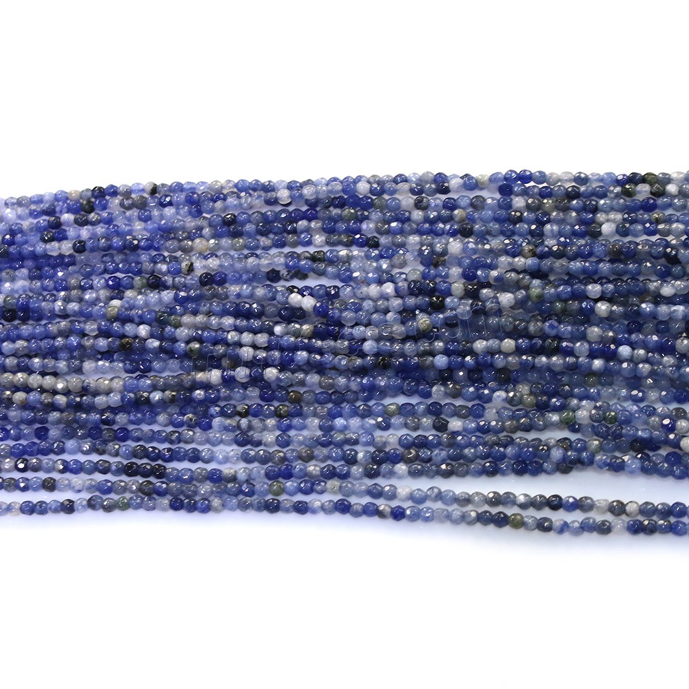 Sodalite Beads, Round, natural, different size for choice & faceted, Hole:Approx 0.5mm, Length:Approx 15.5 Inch, Sold By Strand