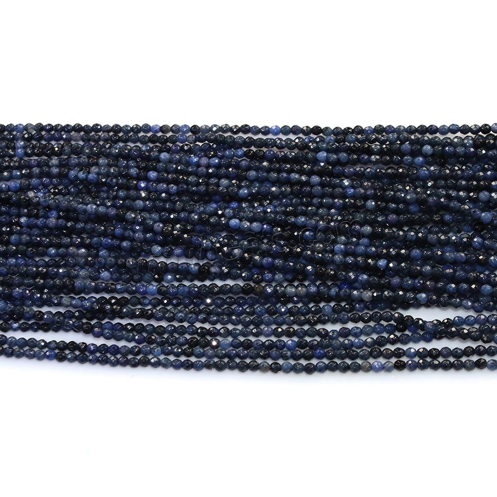 Sodalite Beads, Round, natural, different size for choice & faceted, Hole:Approx 0.5mm, Length:Approx 16 Inch, Sold By Strand