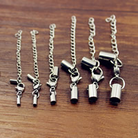 Garra cuerda pulseras acero inoxidable, diverso tamaño para la opción & con tapa, color original, Vendido por Set[