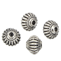 Zinc Alloy Corrugated Beads, antique silver color plated, lead & cadmium free Approx 1mm 