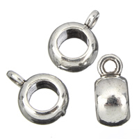 Zinc Alloy Bail Beads, Rondelle, antique silver color plated, lead & cadmium free Approx 1.5mm, 4mm 