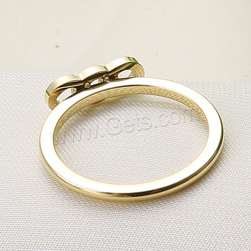 Titanium Steel Finger Ring, gold color plated, different size for choice, Sold By PC