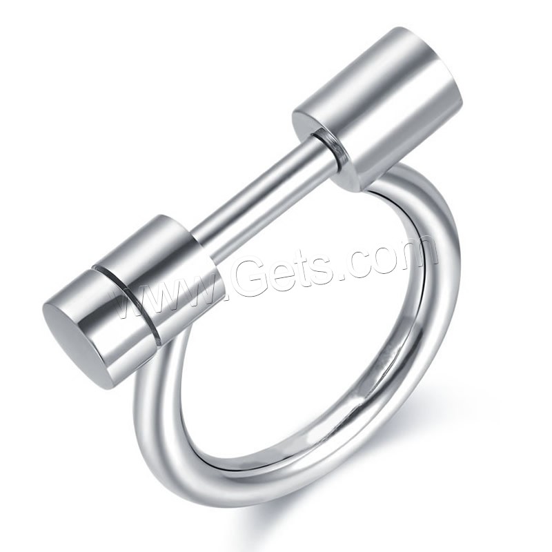 Titanium Steel Finger Ring, different size for choice, original color, Sold By PC