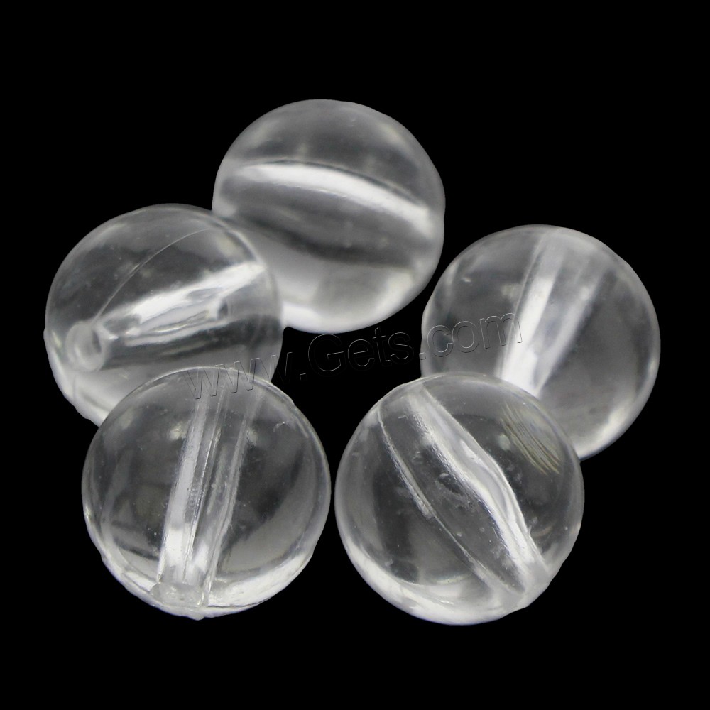 Perles acryliques transparentes, Acrylique, Rond, normes différentes pour le choix, Vendu par sac