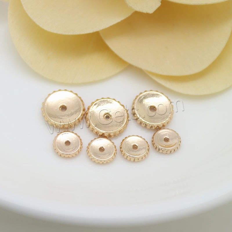 Brass Spacer Beads, Flat Round, 24K gold plated, different size for choice, Sold By PC
