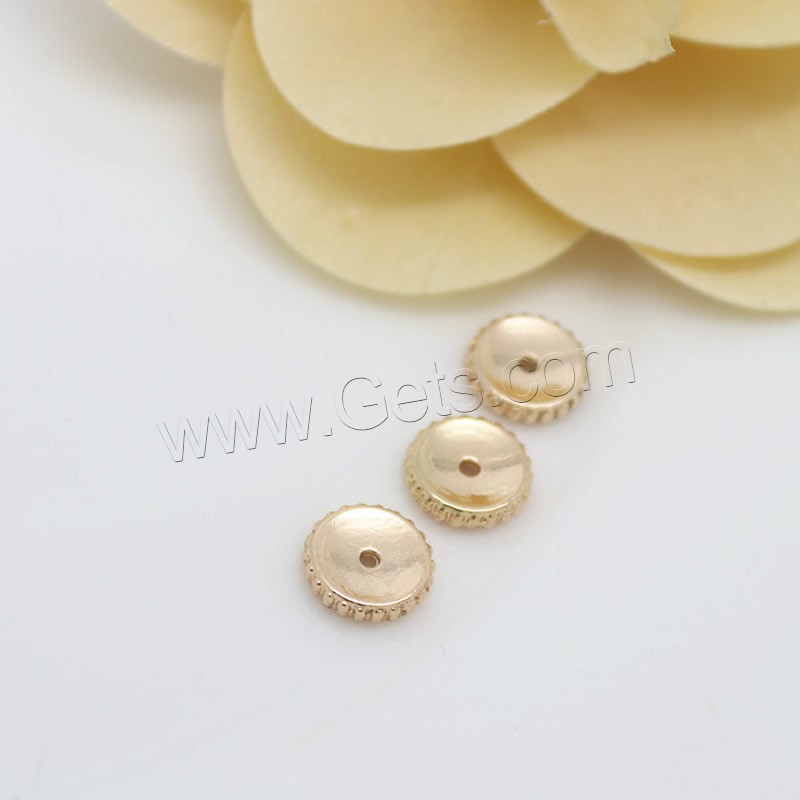 Brass Spacer Beads, Flat Round, 24K gold plated, different size for choice, Sold By PC
