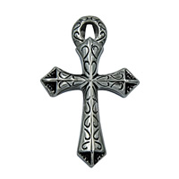 Stainless Steel Cross Pendants, blacken Approx 