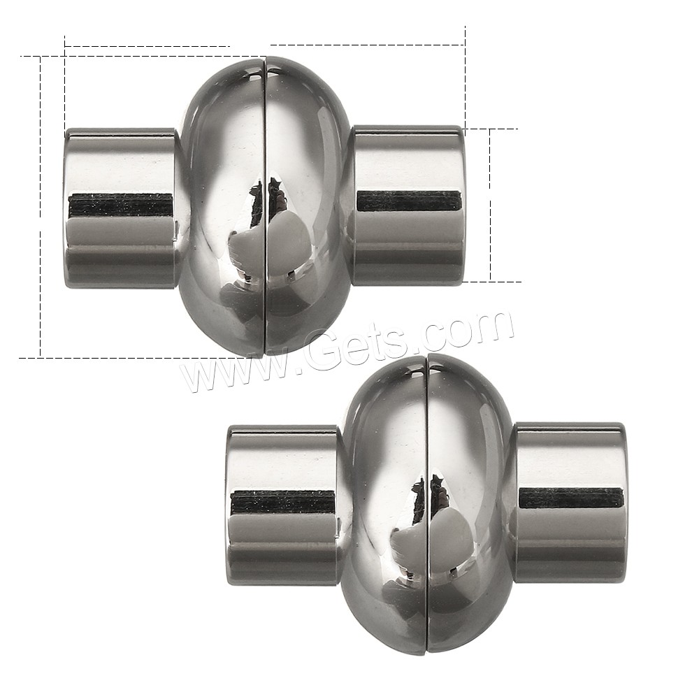 Cierre magnético redondo de acero inoxidable, Linterna China, diverso tamaño para la opción, color original, Vendido por UD