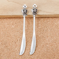 Zinc Alloy Jewelry Pendants, Sword, antique silver color plated Approx 1.5mm 