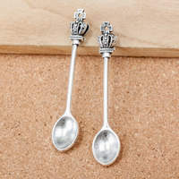Zinc Alloy Tool Pendants, Spoon, antique silver color plated Approx 1.5mm 