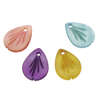 Dyed Shell Pendants, Teardrop, carved Approx 1.5mm 