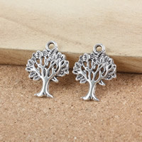 Zinc Alloy Jewelry Pendants, Tree, antique silver color plated Approx 2mm 