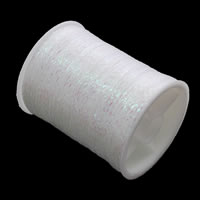 Cable Purl, Hilos de fibra química, con carrete de plástico, Blanco, 44x35mm, 10PCs/Caja, Vendido por Caja