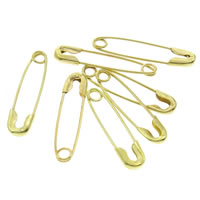 Safety Pin, Iron, gold color plated, lead & cadmium free 