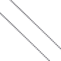 Cadena de enlace de cable de acero ioxidable, acero inoxidable, color original, 1mm, Vendido por m