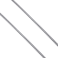 Cadena de enlace de cable de acero ioxidable, acero inoxidable, color original, 2mm, Vendido por m