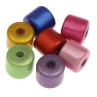 Perles Miracle acryliques, Acrylique, pilier, couleurs mélangées, 8mm Environ 1mm, Environ Vendu par sac