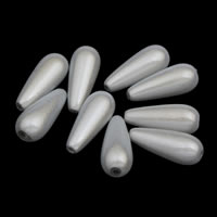 Miracle Acrylic Beads, Teardrop silver-grey Approx 1mm 