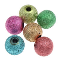 Stardust Acrylic Beads, Round mixed colors 