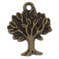 Bijoux pendentifs en Zinc alliage , alliage de zinc, arbre, Plaqué de couleur de bronze antique, sans plomb et cadmium Environ 1.5mm, Environ Vendu par kg