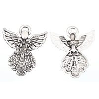 Character Shaped Zinc Alloy Pendants, Angel, antique silver color plated, lead & cadmium free Approx 