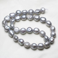 Baroque Cultured Freshwater Pearl Beads, grey, 11-12mm Approx 0.8mm Approx 15 Inch 