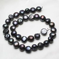 Baroque Cultured Freshwater Pearl Beads, dark purple, 12-13mm Approx 0.8mm Approx 14.5 Inch 