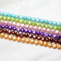 Perles nacres baroques de culture d'eau douce , perle d'eau douce cultivée, plus de couleurs à choisir, 8-9mm Environ 0.8mm Environ 14 pouce, Vendu par brin