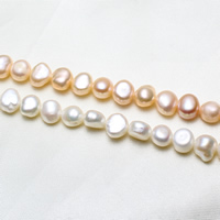Baroque Cultured Freshwater Pearl Beads, natural 8-9mm Approx 0.8mm Approx 14 Inch 