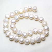Baroque Cultured Freshwater Pearl Beads, natural, white, 11-12mm Approx 0.8mm Approx 14.5 Inch 