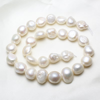 Baroque Cultured Freshwater Pearl Beads, natural, white, 13-18mm Approx 0.8mm Approx 15.5 Inch 