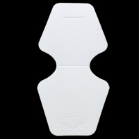 Papel Collar y pulsera Display Card, Blanco, 48x100x0.5mm, 1000PCs/Bolsa, Vendido por Bolsa