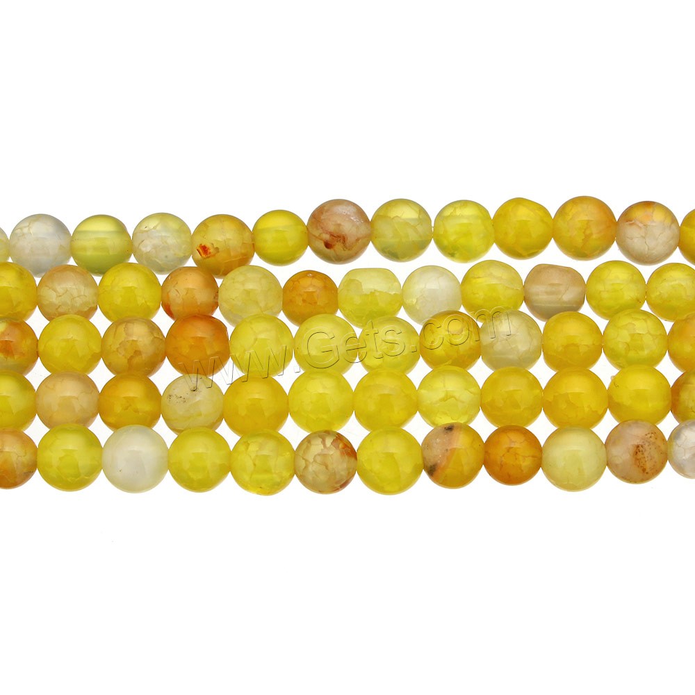 Natural Dragon Veins Agate Beads, Round, different size for choice, Hole:Approx 1-1.5mm, Length:15.5 Inch, Sold By Strand